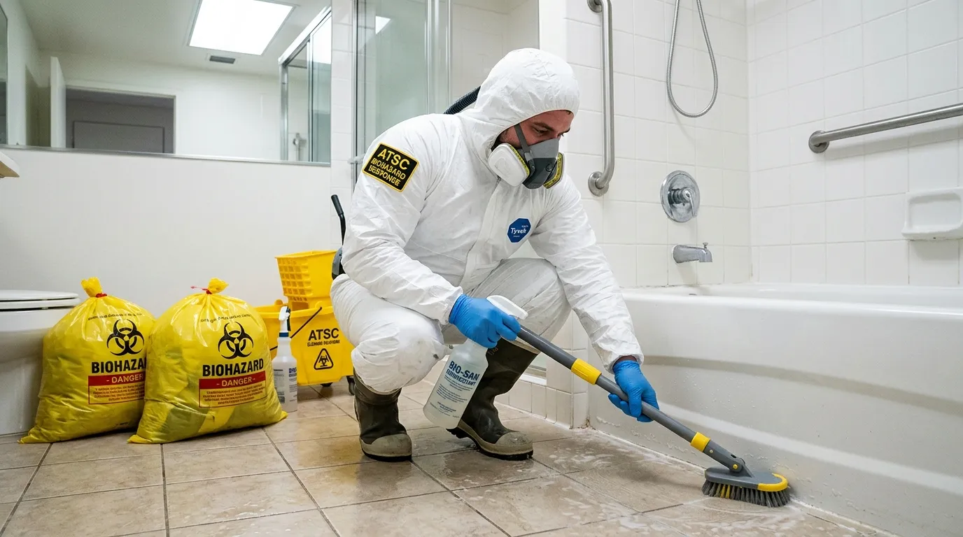 Decontamination equipment deployed for Blood Cleanup in Bound Brook